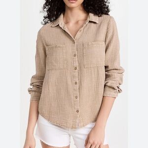 Z Supply Kaili Button Up Gauze Top